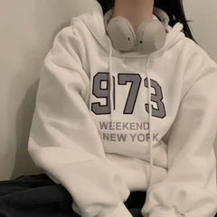 Letter Printed 1973 Hoddie
