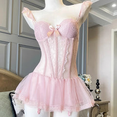 Lace Fishbone Corset Lace Nightwear