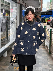 Star Knitted Cardigan