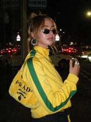 Yellow Zipper Brazil Tracksuit Jacket Free From Label