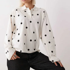Polka Dot Rugby Polo Shirt
