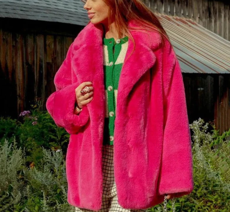 Long Faux Fur Coat - Free From Label