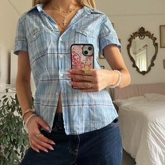 Button Down Plaid Shirt
