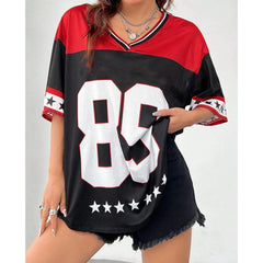 Number 89 Red N Black Jersey T-Shirt