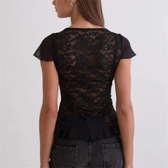 Lace Sheer T-Shirt