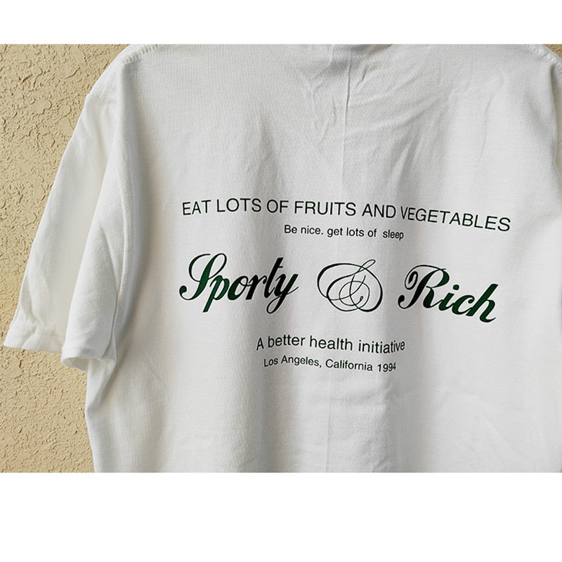 Sporty And Rich Graphic White Tee