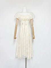 White lace dress on a mannequin 