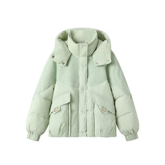 Green Hooded Parka Jacket