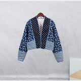 Printed Fabric Patchwork Jacket