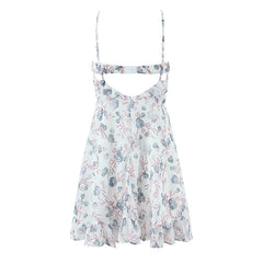 Floral Print Bow-Tied Mini Dress