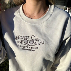 Monte Carlo Country Club Embroidered Sweatshirt