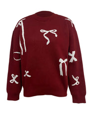 Red Bow Sweater