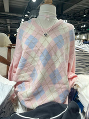 Argyle Knitted Sweater
