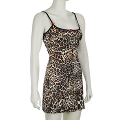 Cami Leopard Printed Slip Mini Dress Free From Label