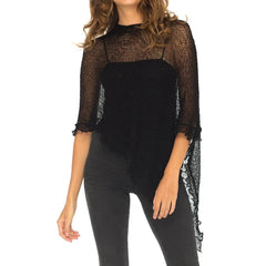 Sheer Shawl Beach Cover-ups Knitted Top