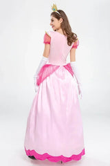 “Women’s video game cosplay dress princess peach gown”