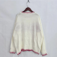 Bow Jacquard Sweater