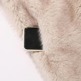 Cropped Faux Fur Coat