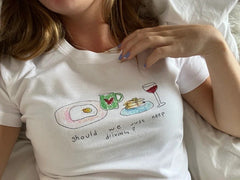 Food Graphic Sketch White Tee - Free From Label