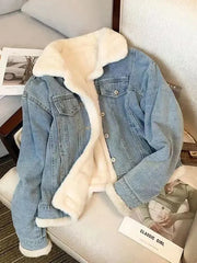 Denim Fur Lining  Jacket - Free From Label