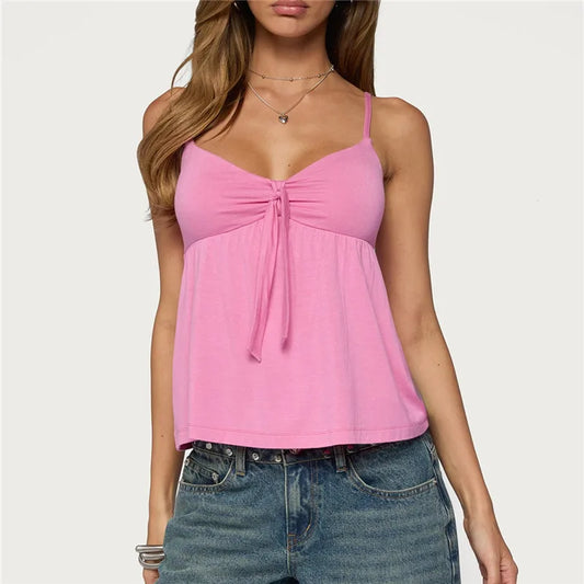 Front Tie Knot Cami Top