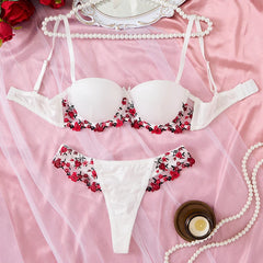 White Patchwork Lingerie Set