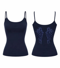 Sequin Angel Wings Cami Tank Top