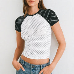 Raglan Sleeve Crop Top