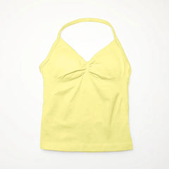 Halter Seamless Tank With Removable Pads