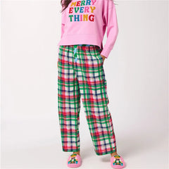 Striped Low Rise Wide Leg Pajama Pants