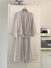 Printed Long Sleeve Night Gown Robe