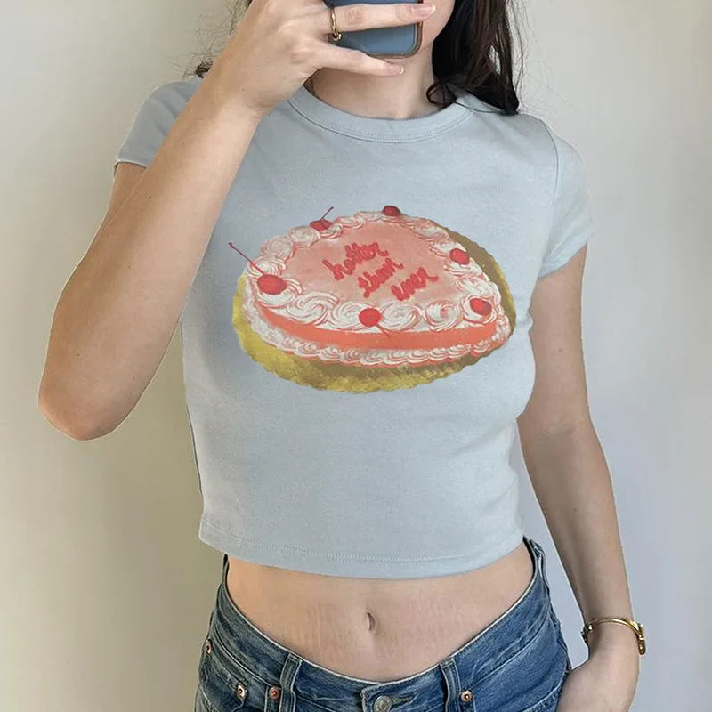 Cake Graphic Print Tee - Free From Label