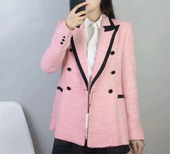 Tweed Contrast Blazer