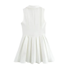 Collar Sleeveless Sleeveless Mini Dress