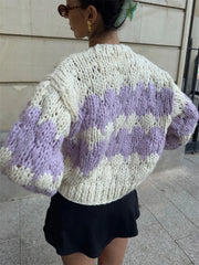 Stripe Pattern Cardigan