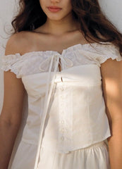 White Mesh Short Sleeve Tie Up Crop Top