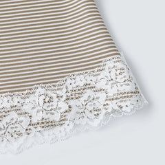Stripe Lace Trim Cami Top