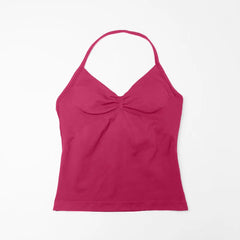 Halter Seamless Tank With Removable Pads