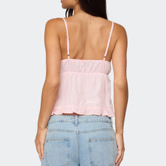 Ruffled Camisole Crop Top