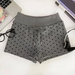 Polka Dot Drawstring Shorts