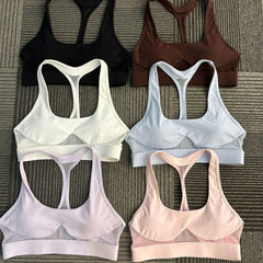 2 PCs Mesh Fitness Bra High Waist Gym Scrunch Leggings