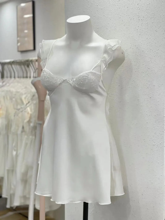 Ruffles Butterfly Mesh Nightdress