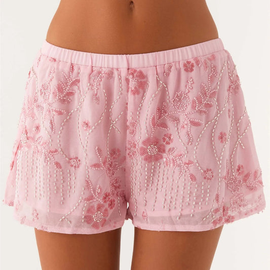 Sequin Bead Embellished Shorts