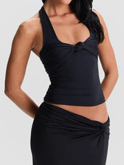 Halter Knotted Tank Top