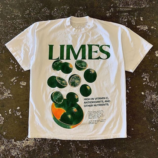 Limes Printed T-shirt - Free From Label