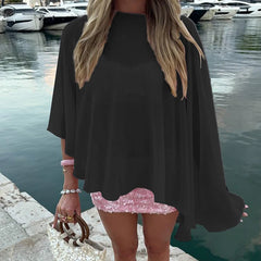 Sheer Chiffon Shawl Wrap Cover-up