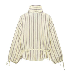 Stripe Drawstring Jacket