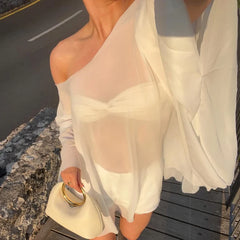 Sheer Chiffon Shawl Wrap Cover-up