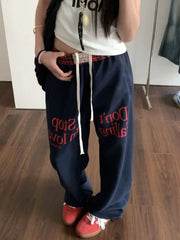 Graphic Letter Print Sweatpants