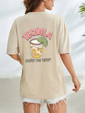 Graphic Tequila Print T-Shirt